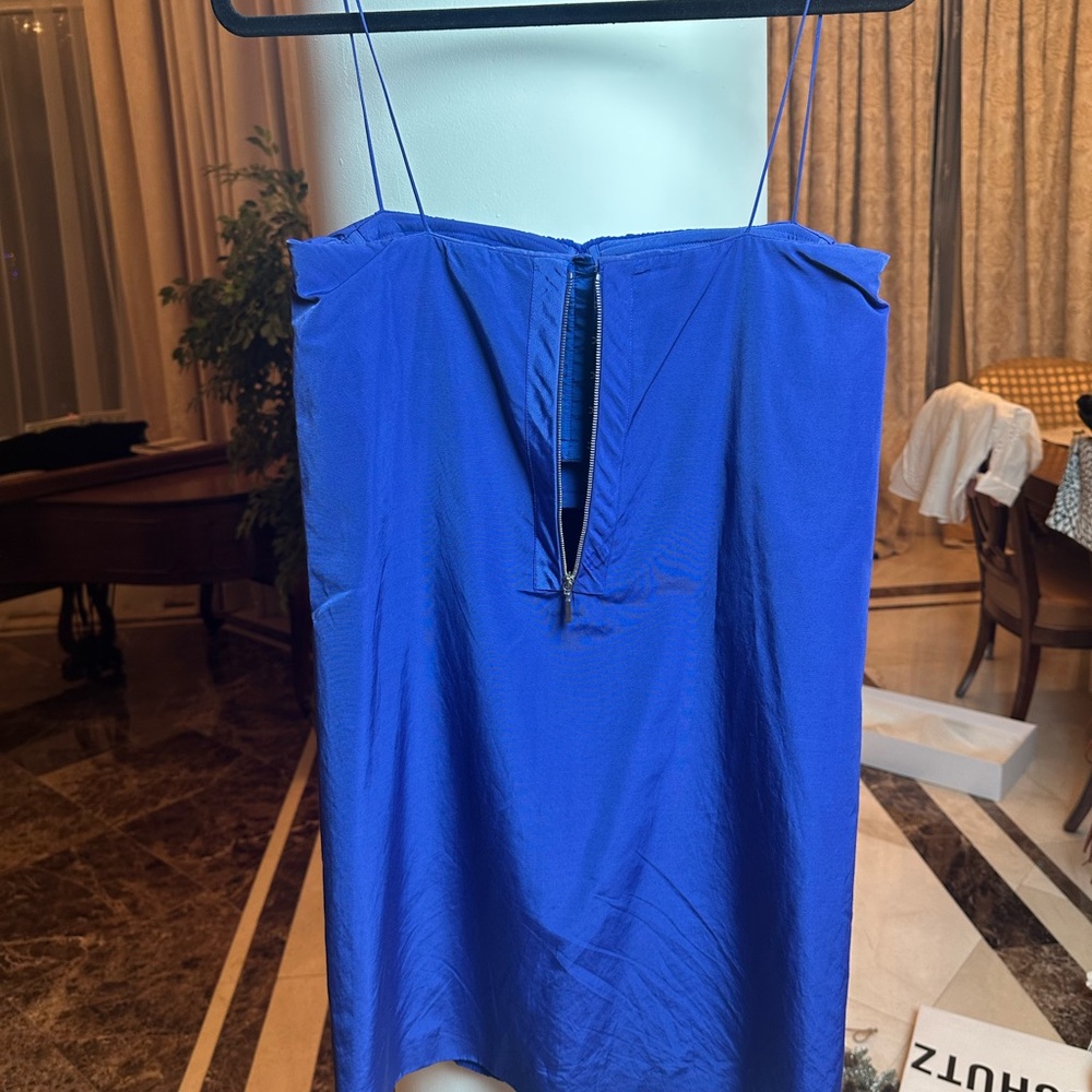 Piazza Sempione Royal Blue Pleated Dress | Italian Luxury | Elegant - Picture 2 of 14